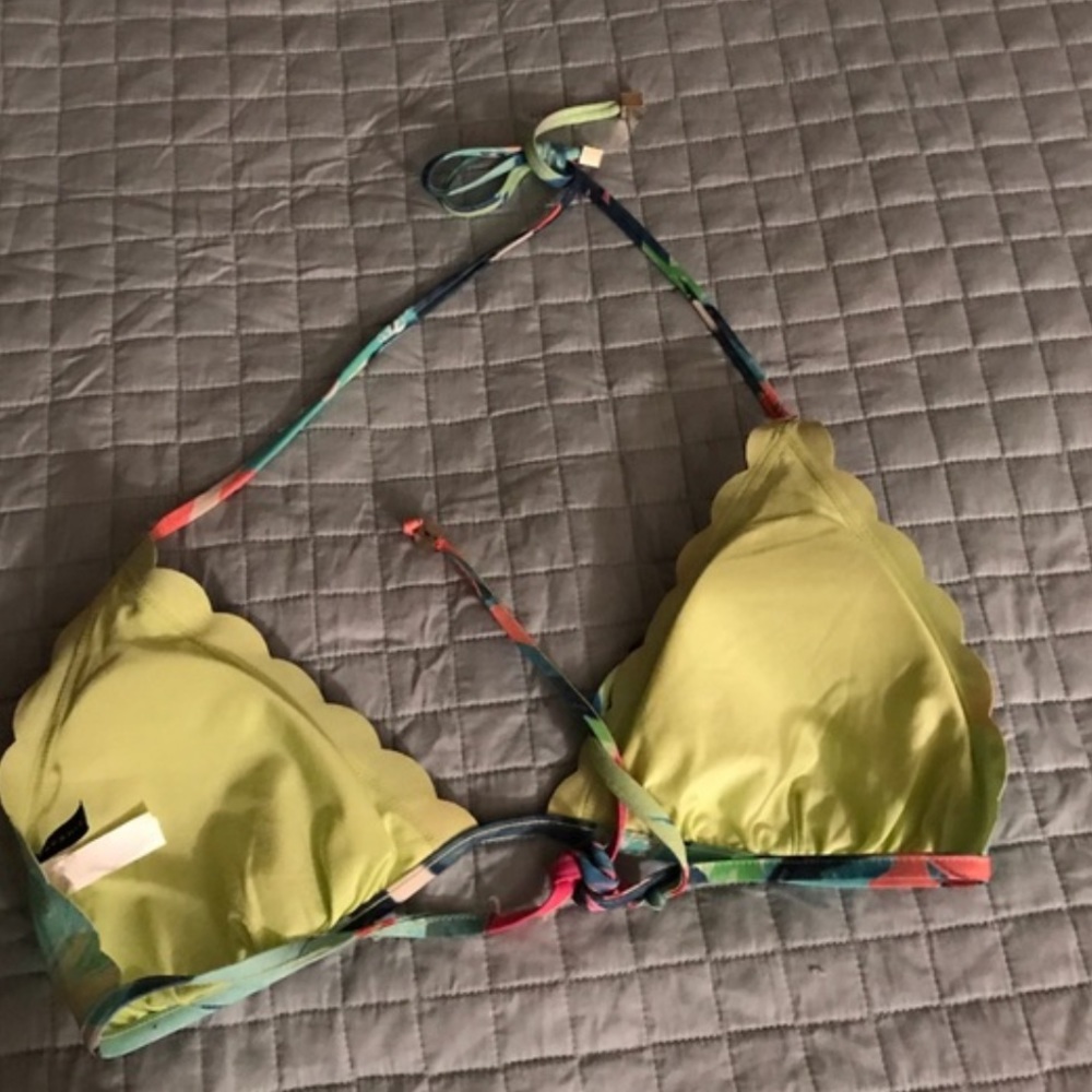 Zingara colorful Pivoine padded bikini swimsuit top size 10 - Picture 2 of 3